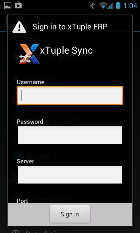 xTuple Sync
