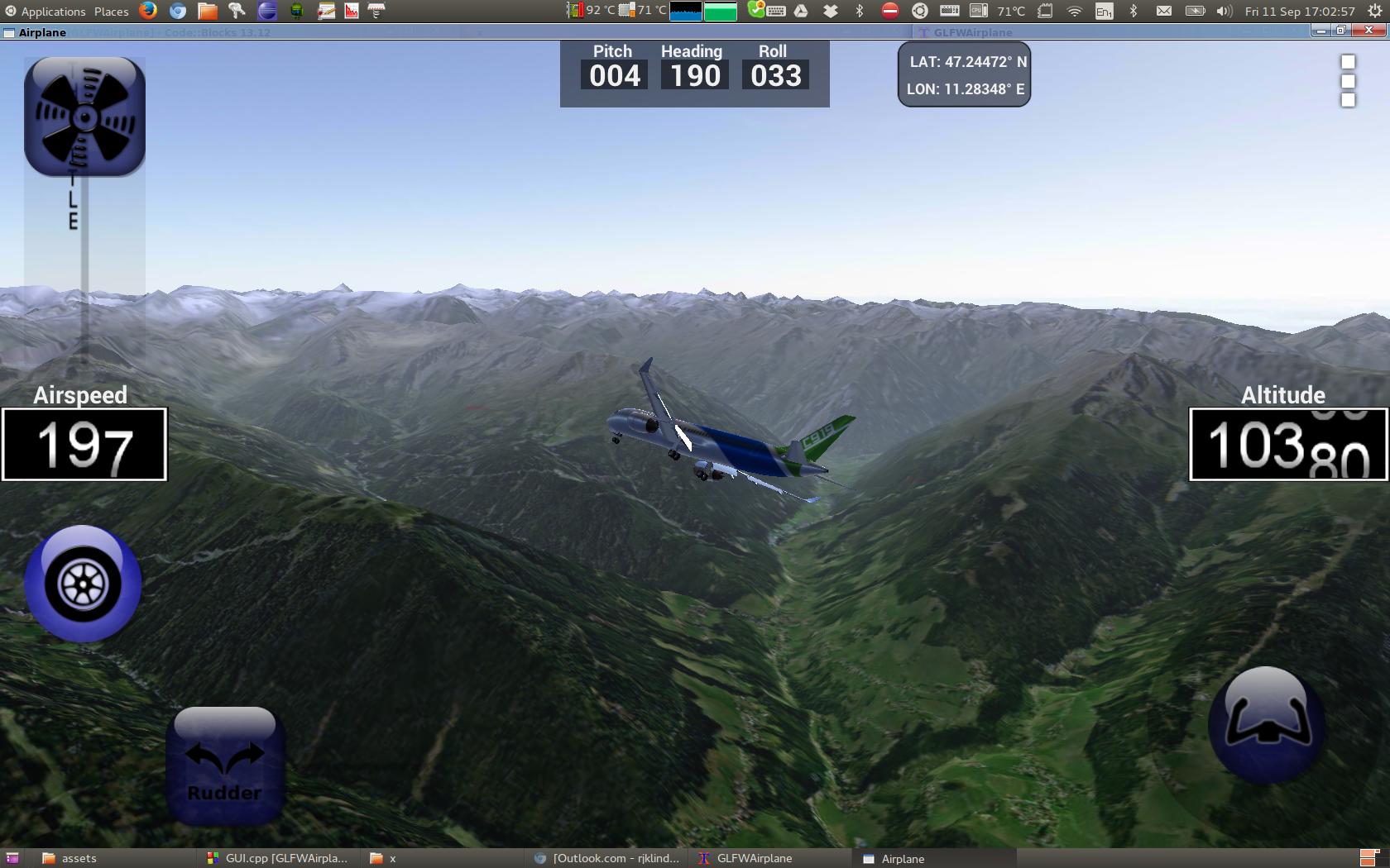 Airplane C919 Flight Simulator