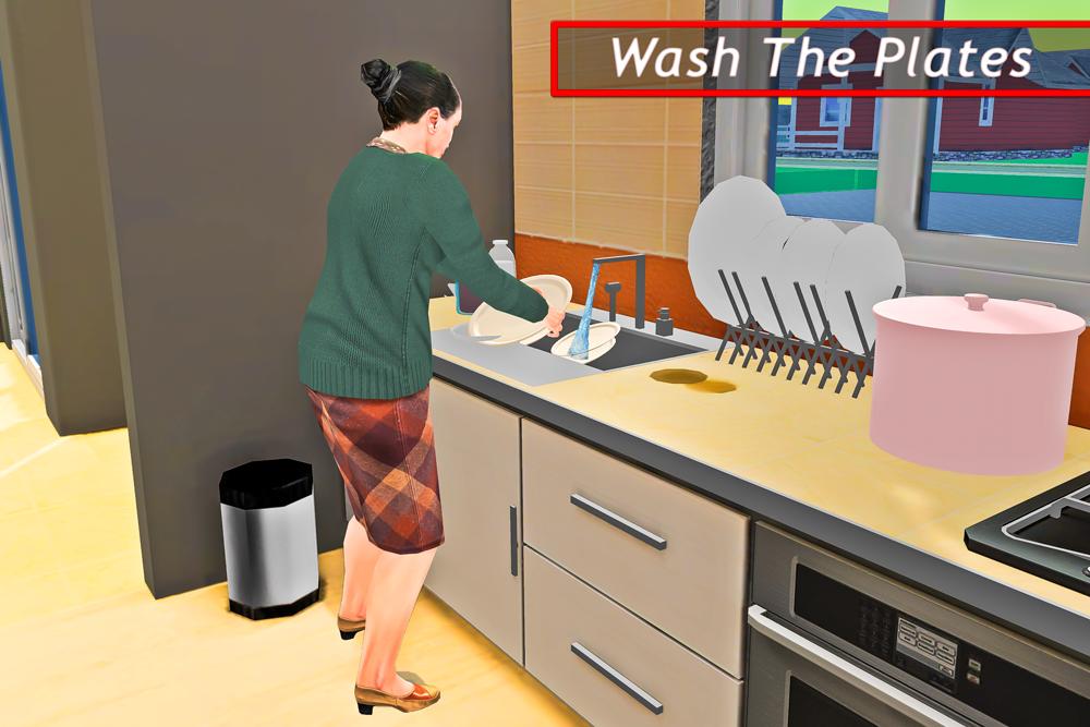 Virtual Granny Happy Family Grandma Life Simulator