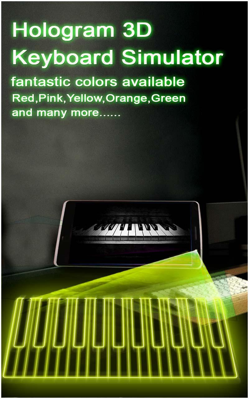 Hologram 3D Piano Prank