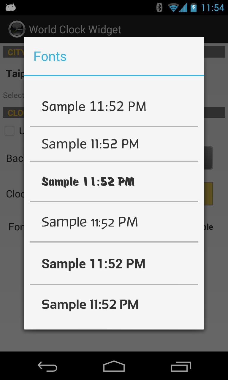 Simple World Clock and Widget