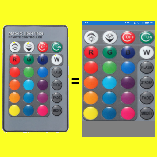 Magic light remote IR LED bulb