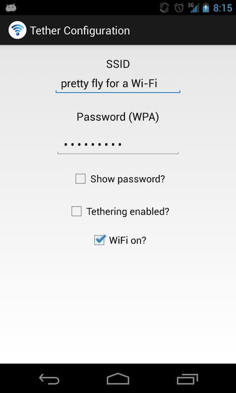 Simple Tether Configuration