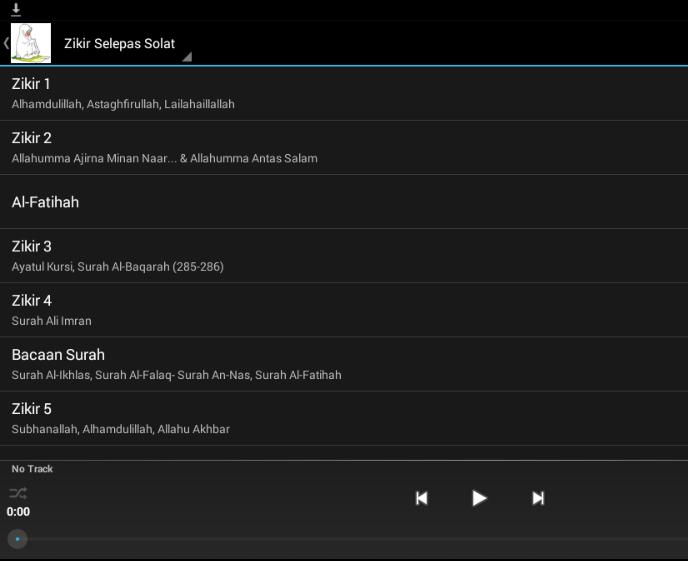 Zikir dan Doa Selepas Solat