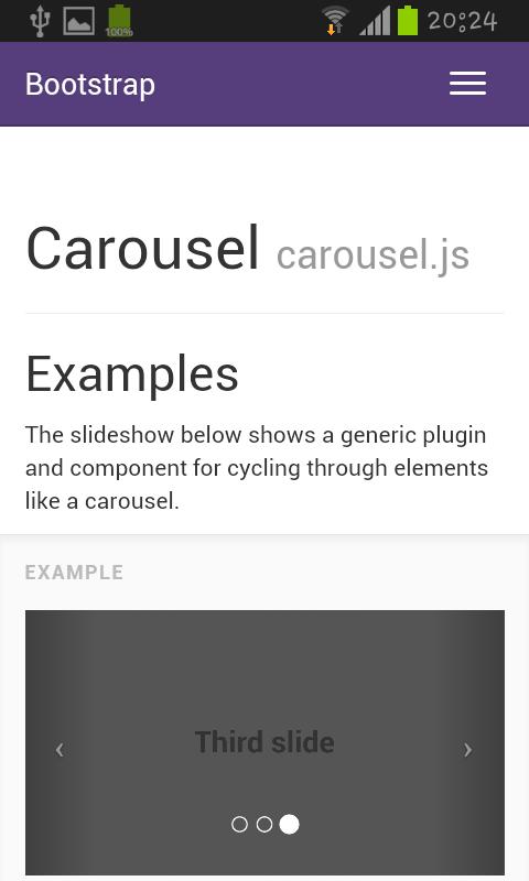 Bootstrap 3.1 docs and example
