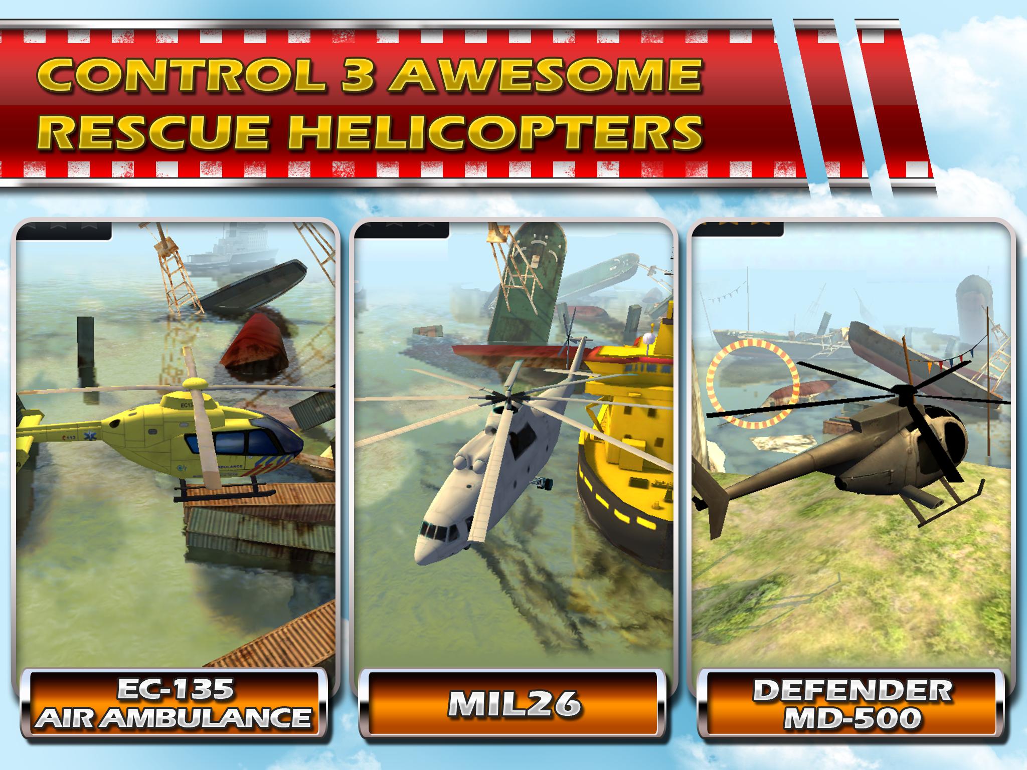 Rescue Helicopter -3D Parking