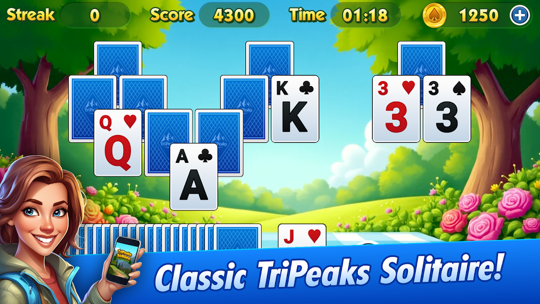 TriPeaks Solitaire Challenge