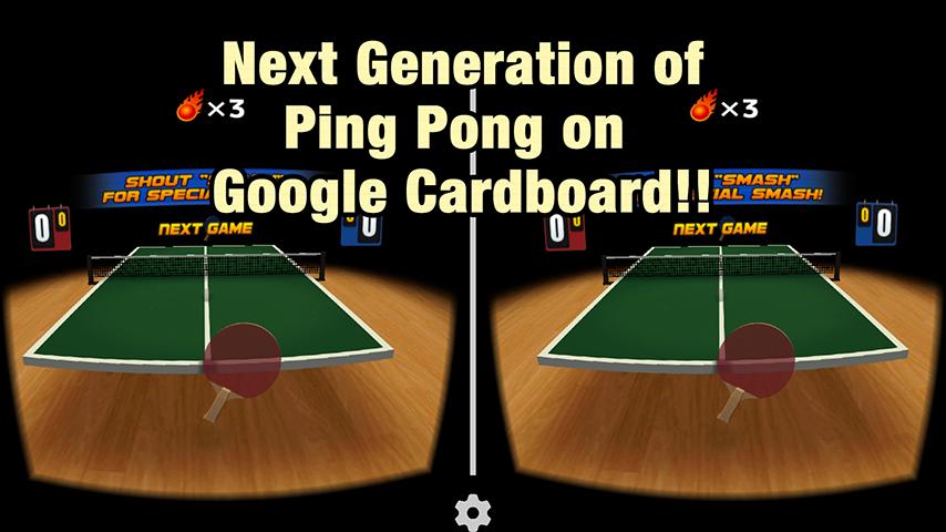 VR Swing Table Tennis Cardbd