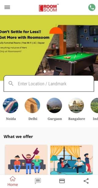 Roomsoom - Rent PG/Flats/Rooms