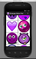Sticker Whatsapp purple