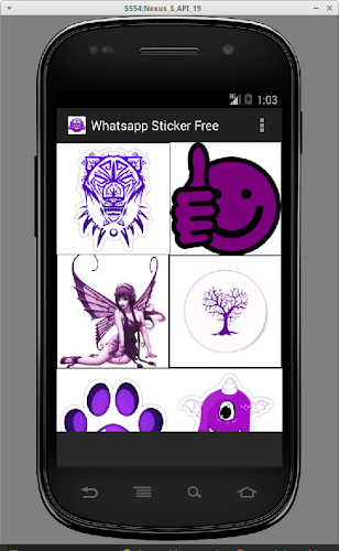 Sticker Whatsapp purple
