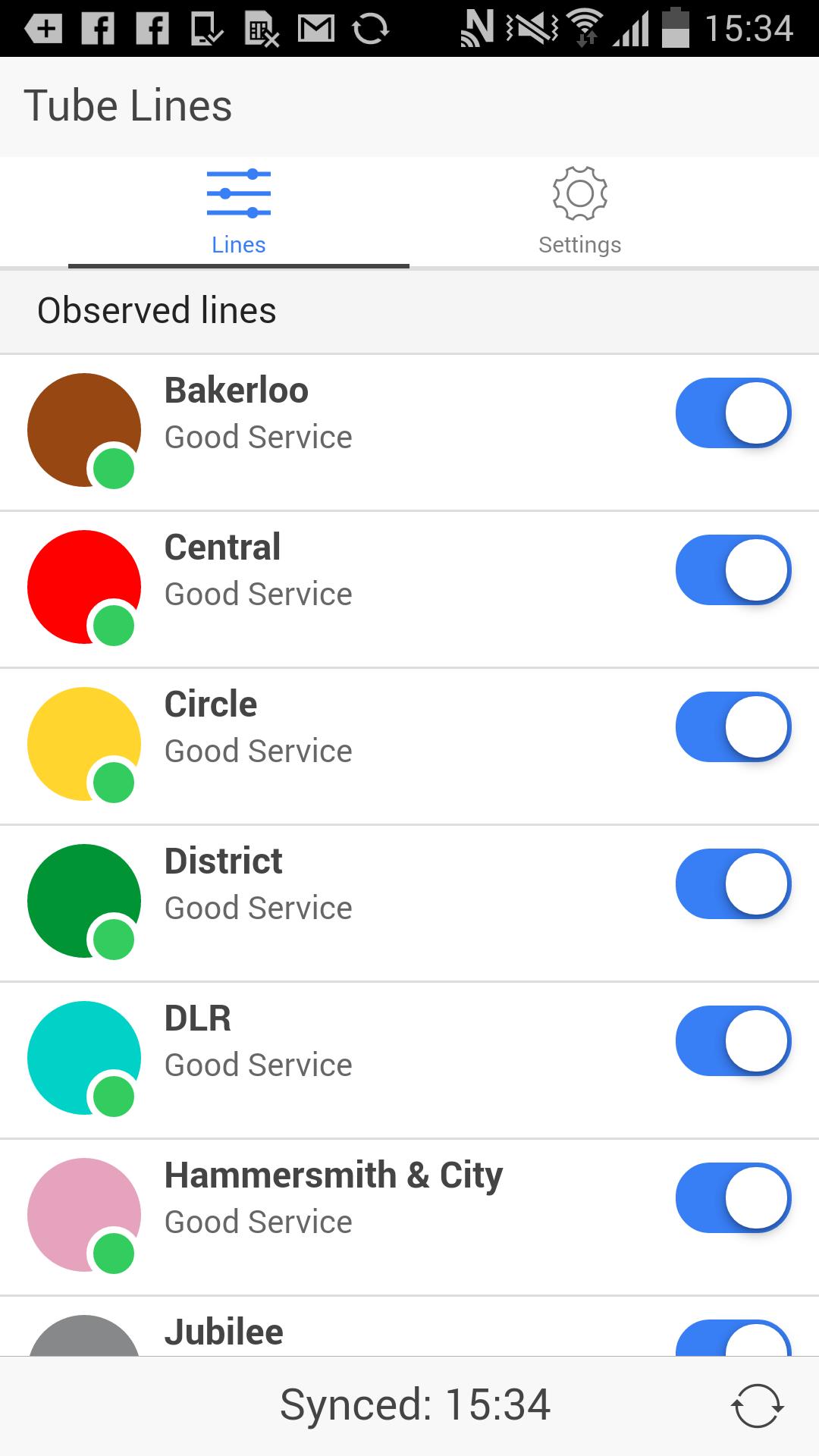 London Transport Alerts
