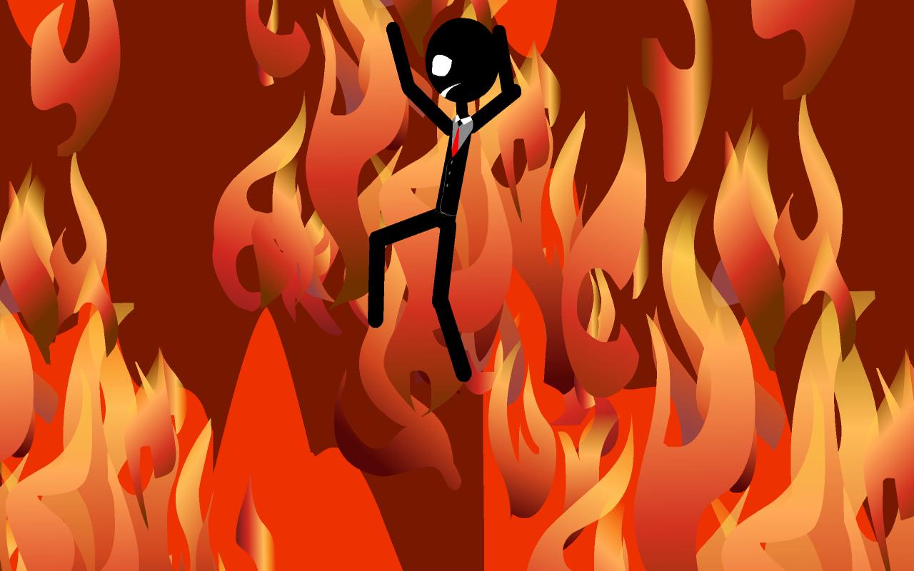 Stickman. Bloody cinema ticket