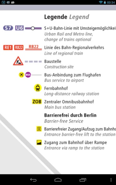 Berlin Metro (U-Bahn) Map 2024
