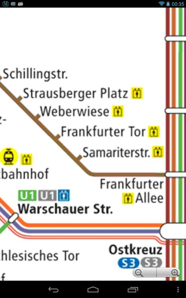 Berlin Metro (U-Bahn) Map 2024