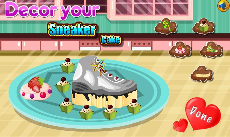 Cooking Game Sneaker Cake