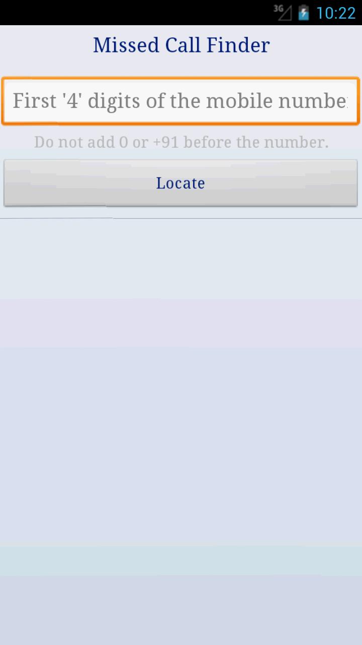 MissedCallLocator  Deprecated