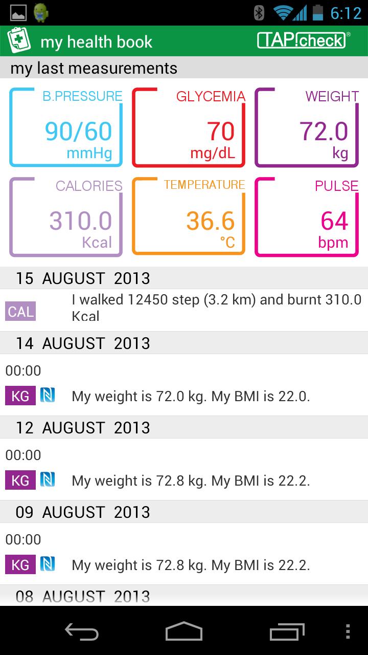 TAPcheck health