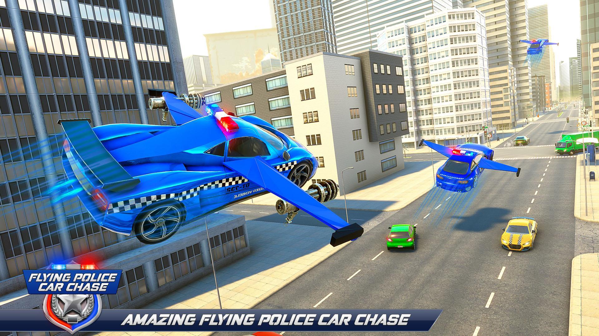 Flying Police Car Chase