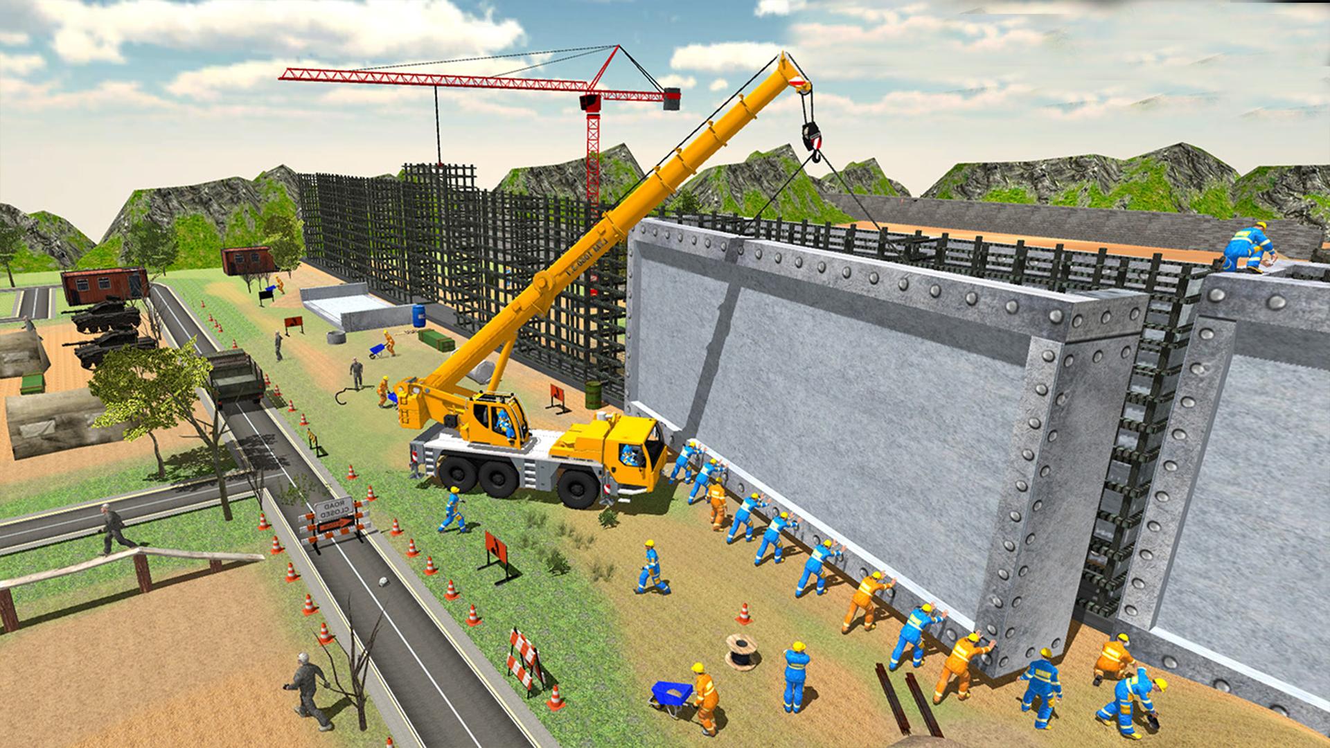 City Border Wall Construction