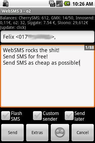 WebSMS: sipgate Connector