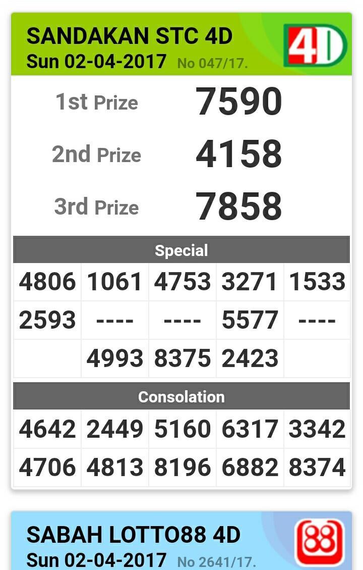 Live 4D Result
